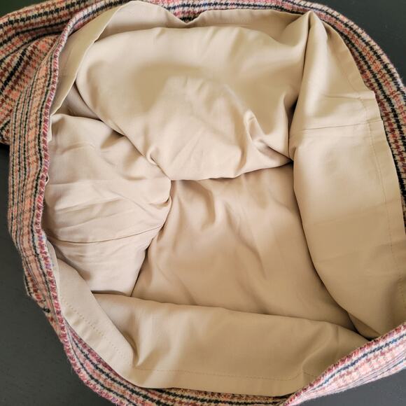 Talbots Recycled Wool Skirt Pink Plaid A-Line Fall Winter Women 10 - Picture 9 of 12